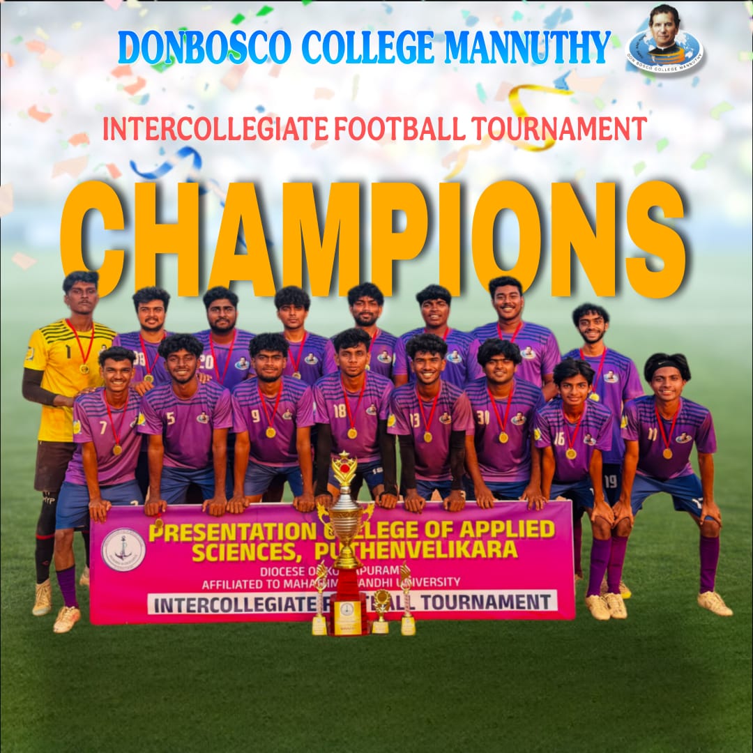🏆 Don Bosco College Mannuthy Crowned Champions in Intercollegiate Football Tournament